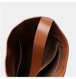 Handwoven Leather Women's Woven Tote Bag, Large Cowhide Leather Woven Women Leather Laptop Bags Brown