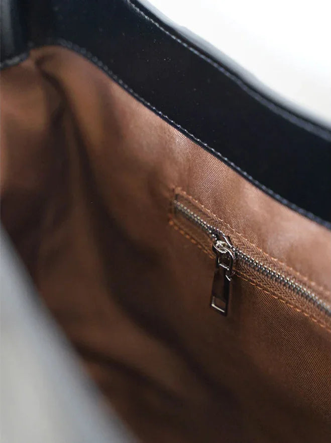 Handwoven Leather Women's Woven Tote Bag, Large Cowhide Leather Woven Women Leather Laptop Bags Black