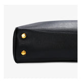 High-End Genuine Leather and Suede Leather Handbag with Lock Clasp, Women's Versatile Shoulder & Crossbody Bag for Commuting