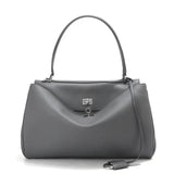 High-End Genuine Leather and Suede Leather Handbag with Lock Clasp, Women's Versatile Shoulder & Crossbody Bag for Commuting