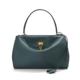 High-End Genuine Leather and Suede Leather Handbag with Lock Clasp, Women's Versatile Shoulder & Crossbody Bag for Commuting