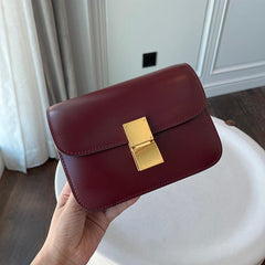 Italian Calfskin Leather Bag Designer Bag Italian Leather Box Bag, Classic Crossbody Bag, Shoulder Bag, Minimalist Genuine Leather Purse Italian Calfskin Leather Bag Designer Bag Italian Leather Box Bag, Classic Crossbody Bag, Shoulder Bag, Minimalist Genuine Leather Purse