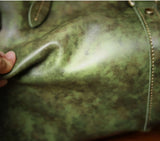 Italian Calfskin Leather Travel Duffel Bag | Handmade Premium Collector's Limited Edition Weekender