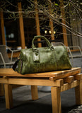 Italian Calfskin Leather Travel Duffel Bag | Handmade Premium Collector's Limited Edition Weekender