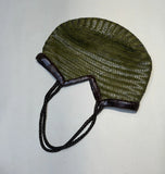 Handwoven Full Grain Cowhide Leather Basket Tote | V-Cut Rim Leather Shoulder Bag | Summer Beach Bag in Two Sizes