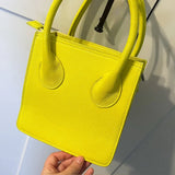 Italian Grain Leather Micro Pixie Bag – Compact Square Mini Handbag | Velvet Lining, Hidden Zip, Detachable Crossbody Strap