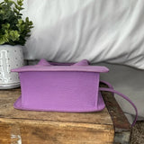 Italian Grain Leather Micro Pixie Bag – Compact Square Mini Handbag | Velvet Lining, Hidden Zip, Detachable Crossbody Strap