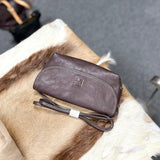 Italy Cowhide Leather Shoulder Bag | Small Vintage Shoulder Bag | Natural Leather Purse | Handmade Leather Bag | Gift for Her