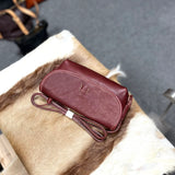 Italy Cowhide Leather Shoulder Bag | Small Vintage Shoulder Bag | Natural Leather Purse | Handmade Leather Bag | Gift for Her