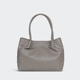 Italy Lambskin Leather Tote, Large Intrecciato Leather Bag, Classic Elegant Tote in Trendy, Designer Bag, Gift to Her