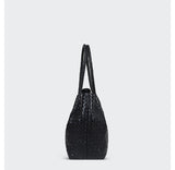 Italy Lambskin Leather Tote, Large Intrecciato Leather Bag, Classic Elegant Tote in Trendy, Designer Bag, Gift to Her