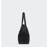Italy Lambskin Leather Tote, Large Intrecciato Leather Bag, Classic Elegant Tote in Trendy, Designer Bag, Gift to Her
