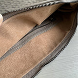 Lambskin Hobo Bag | Italian Leather Handbag | Large Handwoven Laptop Bag, Woven Dumpling Bag, Leather Tote Bag, Black, Blue Working Bag