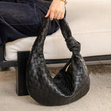 Lambskin Knotted Intrecciato Leather Handbag(3 Sizes), Handcrafted Premium Quality Genuine Leather Handbag, Daily Fashion Lady Tote Bag, Designer Bag