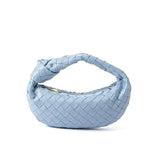 Lambskin Knotted Intrecciato Leather Handbag(3 Sizes), Handcrafted Premium Quality Genuine Leather Handbag, Daily Fashion Lady Tote Bag, Designer Bag