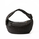 Lambskin Knotted Intrecciato Leather Handbag(3 Sizes), Handcrafted Premium Quality Genuine Leather Handbag, Daily Fashion Lady Tote Bag, Designer Bag