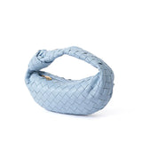 Lambskin Knotted Intrecciato Leather Handbag(3 Sizes), Handcrafted Premium Quality Genuine Leather Handbag, Daily Fashion Lady Tote Bag, Designer Bag