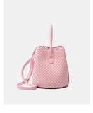 Lambskin Leather Bucket Bag Handwoven, Small Shoulder Bag, Woven Purse Women Classic bag Crossbody Designer Bag, Birthday Gift For Her
