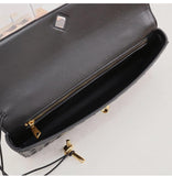 Lambskin Leather Knotted Intrecciato Evening Handbag | Woven Shoulder With Metal Buckle, Daily Fashion Designer Bag