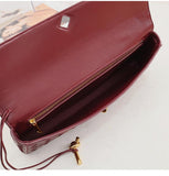 Lambskin Leather Knotted Intrecciato Evening Handbag | Woven Shoulder With Metal Buckle, Daily Fashion Designer Bag