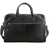 Large Cowhide Leather 17" Business Briefcase | Travel Messenger & Laptop Bag
