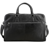 Large Cowhide Leather 17" Business Briefcase | Travel Messenger & Laptop Bag