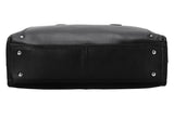Large Cowhide Leather 17" Business Briefcase | Travel Messenger & Laptop Bag