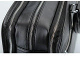 Large Cowhide Leather 17" Business Briefcase | Travel Messenger & Laptop Bag