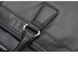 Large Cowhide Leather 17" Business Briefcase | Travel Messenger & Laptop Bag