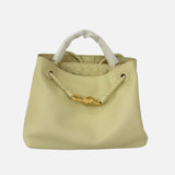 Large Luxury Soft Leather Tote Bag, Aesthetic Handbag With Gold Knot Buckle, Daily Fashion Designer Bag, Crossbody & Shoulder Style