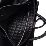 Large Luxury Soft Leather Tote Bag, Aesthetic Handbag With Gold Knot Buckle, Daily Fashion Designer Bag, Crossbody & Shoulder Style