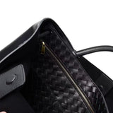 Large Luxury Soft Leather Tote Bag, Aesthetic Handbag With Gold Knot Buckle, Daily Fashion Designer Bag, Crossbody & Shoulder Style