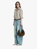 Large Suede Crossbody Purse, Black Suede Slouchy Bag & Crescent Hobo for Women
