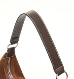 Large Suede Crossbody Purse, Black Suede Slouchy Bag & Crescent Hobo for Women