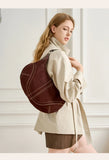 Large Suede Crossbody Purse, Black Suede Slouchy Bag & Crescent Hobo for Women