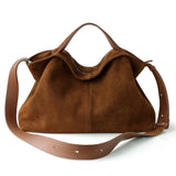 Large Suede Hobo Bag for Women | Slouchy Autumn/Winter Shoulder Bag & Crossbody