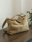 Large Suede Hobo Bag for Women | Slouchy Autumn/Winter Shoulder Bag & Crossbody