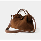 Large Suede Hobo Bag for Women | Slouchy Autumn/Winter Shoulder Bag & Crossbody