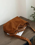 Large Suede Hobo Bag for Women | Slouchy Autumn/Winter Shoulder Bag & Crossbody