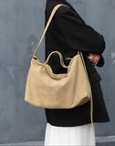 Large Suede Hobo Bag for Women | Slouchy Autumn/Winter Shoulder Bag & Crossbody
