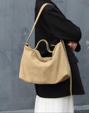 Large Suede Hobo Bag for Women | Slouchy Autumn/Winter Shoulder Bag & Crossbody