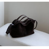 Large Suede Hobo Bag for Women | Slouchy Autumn/Winter Shoulder Bag & Crossbody