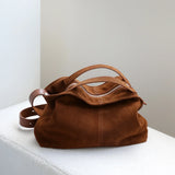 Large Suede Hobo Bag for Women | Slouchy Autumn/Winter Shoulder Bag & Crossbody