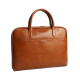 Leather briefcase women - Leather laptop bag women - 14 inch laptop bag - Office bag women - Slim leather briefcase - Convertible laptop bag