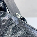 Linen-Coated Cowhide Leather Crescent Bag, Unique High-End Crossbody Chest/Waist Croissant Bag, Zipped Crossbody Hobo Bag