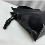 Luxurious Minimalist Soft Calfskin Bucket Bag | Shoulder Bag and Crossbody Bag for Women with Drawstring Closure