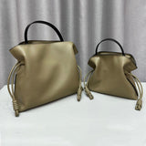 Luxurious Minimalist Soft Calfskin Bucket Bag | Shoulder Bag and Crossbody Bag for Women with Drawstring Closure
