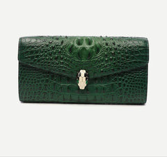 Luxury Cowhide Leather Crocodile-Embossed Clutch, Elegant Genuine Leather Evening Bag for Women Luxury Cowhide Leather Crocodile-Embossed Clutch, Elegant Genuine Leather Evening Bag for Women