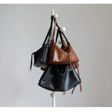 Luxury Cowhide Leather Hobo Bag | Soft Leather Shoulder & Crossbody Purse