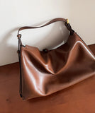 Luxury Cowhide Leather Hobo Bag | Soft Leather Shoulder & Crossbody Purse
